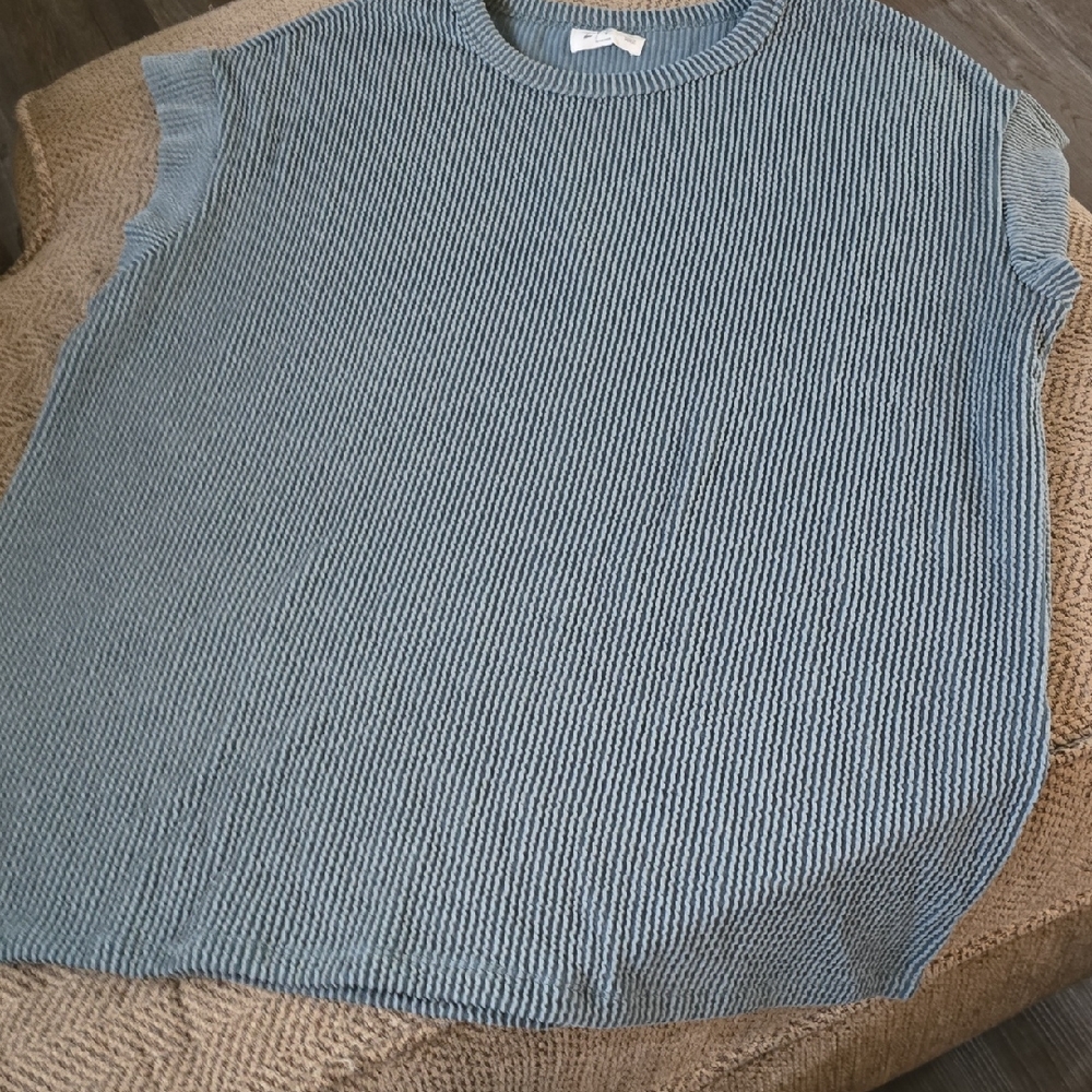 Maurices Blue Textured Blouse
